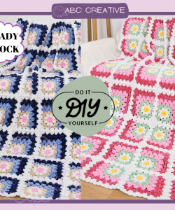 DIY Daisy Blanket- Velvet Yarn