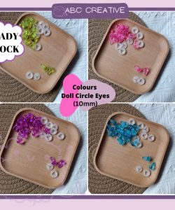 Amigurumi Accessories DIY Doll/Animals Puppet Colour Plastic Screw Round Safety Eyes