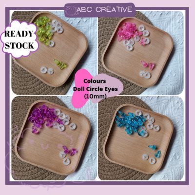 Amigurumi Accessories DIY Doll/Animals Puppet Colour Plastic Screw Round Safety Eyes