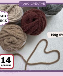 (5mm 100g) Muse Yarn Candy Yarn Crochet Knitting Yarn for Bag Scarf