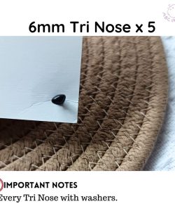 7 sizes DIY accessories for Crochet Dolls in Triangular nose - 6mm x 5