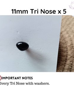 7 sizes DIY accessories for Crochet Dolls in Triangular nose - 11mm x 5