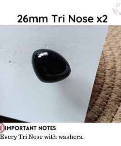 7 sizes DIY accessories for Crochet Dolls in Triangular nose - 26mm x 2