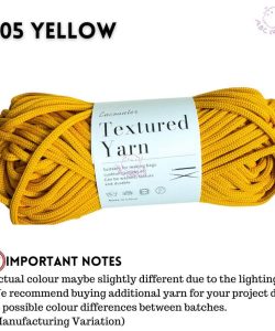 (100g 4mm ) Premium Spring Yarn PP Yarn Pearl Yarn Benang Kait Elastic Yarn for Bag - 05 YELLOW