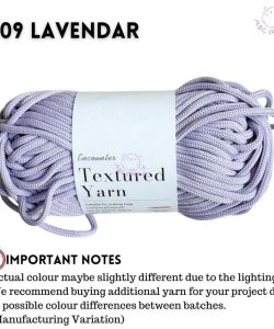 (100g 4mm ) Premium Spring Yarn PP Yarn Pearl Yarn Benang Kait Elastic Yarn for Bag - 09 LAVENDAR