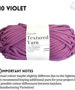 (100g 4mm ) Premium Spring Yarn PP Yarn Pearl Yarn Benang Kait Elastic Yarn for Bag - 10 VIOLET