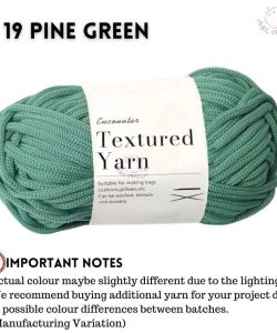 (100g 4mm ) Premium Spring Yarn PP Yarn Pearl Yarn Benang Kait Elastic Yarn for Bag - 19 PINE GREEN