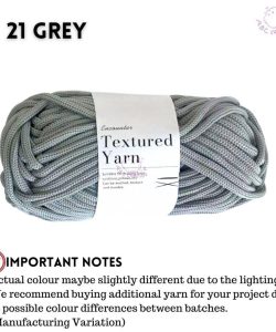 (100g 4mm ) Premium Spring Yarn PP Yarn Pearl Yarn Benang Kait Elastic Yarn for Bag - 21 GREY